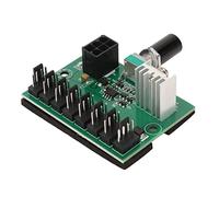 Keenso Hub per Ventole per PC Hub di Controllo della velocità Regolabile per 4pin 3pin 2pin Ventole Garantisce una Sicurezza e Prestazioni di Raffreddamento Efficienti