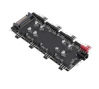 Keenso Hub PWM ARGB 2 in 1 per Ventola a 8 Vie e Interfaccia RGB, Soluzione di Raffreddamento Facile da Usare per Chassis di Computer PC, Porte 5 V a 3 Pin e 12 V a 4 Pin, Plug and Play