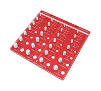 Keenso Indicatore di Identificazione del Dado del Bullone Controllo Efficiente della Filettatura per Appassionati Fai-da-te per Un'ispezione Rapida Lega di Alluminio 7,87 X 7,87 Pollici