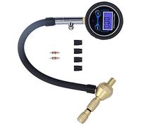 Keenso Indicatore di Pressione del Pneumatico Digitale con Display LCD Chiaro, Vestito Versatile e Universale, Interruttore di Deflazione Unico, Sicurezza di Guida Avanzata per Auto, Camion, Moto
