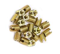 Keenso Inserti Filettati, 20 Pezzi Inserti Filettati Autofilettanti in Acciaio Al Carbonio con Ampia Area di Connessione per Elementi di Fissaggio in Legno, Metallo, Plastica, Mobili, Automobili (#6)