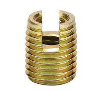 Keenso Inserti Filettati, 20 Pezzi Inserti Filettati Autofilettanti in Acciaio Al Carbonio con Ampia Area di Connessione per Elementi di Fissaggio in Legno, Metallo, Plastica, Mobili, Automobili (#8)