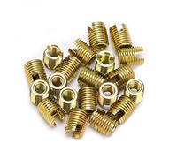 Keenso Inserti Filettati, 20 Pezzi Inserti Filettati Autofilettanti in Acciaio Al Carbonio con Ampia Area di Connessione per Elementi di Fissaggio in Legno, Metallo, Plastica, Mobili, Automobili (#2)