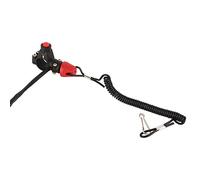 Keenso Interruttore Arresto Motore, Interruttore Motore fuoribordo Interruttore tergicristallo Universale Fuoristrada Interruttore Pulsante Arresto di Emergenza Motore con Cordino per ATV e motocicli