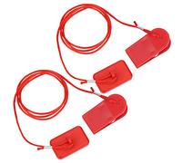 Keenso Interruttore di Sicurezza per Macchina da Corsa Blocco di Sicurezza Magnete Accessori Chiave per Tapis roulant Accessori per Fitness Generali Clip di Sicurezza Rettangolare (2 Pezzi)