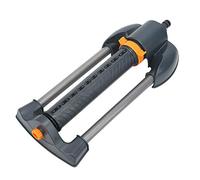 Keenso Irrigatore Rotante per Prato, Getto Regolabile, Comando con Chiave Arancione, Strumento di Irrigazione, Plastica ABS, Base in Metallo