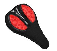 Keenso Keenso Coprisella per Bicicletta Sedile Morbido Antiscivolo Traspirante per Accessorio Ciclismo, Copribici in Silicone per Uomo Donna Adulto, 27x17x4 Cm, (BLUE) (rosso)