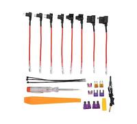 Keenso Kit Cavo USB Rigido, Adattatore USB 12 V-28 V a 5 V Protezione Surriscaldamento per Rilevatore di Navigatore GPS Mirror Cam (TYPE C)