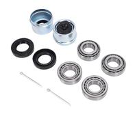 Keenso Kit Cuscinetti Ruota per Rimorchio, 30205 Cuscinetti con Guarnizioni TC, Coperchi Antipolvere e Coppiglie, per Assali per Rimorchi per Carichi Leggeri Rimorchi Portuali