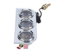 Keenso Kit di Scartamento Meccanico, Quadrante Bianco con Puntatore Rosso, Luci di Lettura Notturna, Adattamento Universale per Veicoli 12 V, Adatti per Auto, Barche, Camion