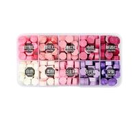 Keenso Kit di Sigillo con Ceralacca con Perline Colorate, 600 Pezzi | Include scatola portaoggetti, manico in legno, cucchiaio per sciogliere, 2 candele bianche, ideale per l\'artigianato,