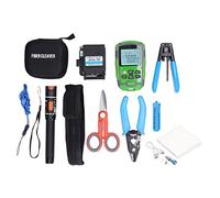 Keenso Kit di Strumenti in Fibra di Vetro con Potenza Ottica per il Semplice Rilevamento e Riparazione di Fibre Adatte a Esperti Ed Appassionati (materiale ABS)