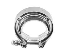Keenso Kit Flangia di Serraggio a V-banda, Flangia di Scarico V-Morsetto Tubo di Scarico Morsetto per Turbos Valvole di Scarico Valvole di Scarico Gas di Scarico(2Inch)