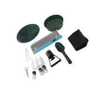 Keenso Kit per la Panoramica Dell'oro da 12 Pollici, Scatola di Chiusura Portatile per la Ricerca Dell'oro, Trogolo in Lega di Alluminio nelle Insenature