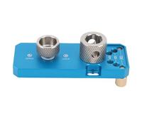 Keenso Kit Punzone per Profilo in Alluminio, Guida per Trapano da 30mm | Robusta lega di alluminio, compatibile con le serie 20, 30, 40, posizionamento accurato, finitura anodizzata