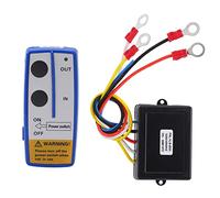 Keenso Kit Telecomando Wireless per Verricello, Kit Interruttore Universale per Controller Interruttore Portatile 12V con Ricevitore 12V 24V per Camion ATV SUV (Blue)