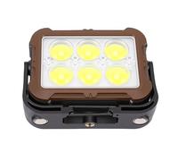 Keenso Lampada da Lavoro Solare, Lampada LED Portatile Ricaricabile IP54 con 6 modalità e Tipo C per Campeggio e Riparazioni di Emergenza