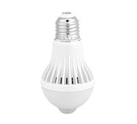Keenso Lampadina E27 Motion Sensor, Smart LED a infrarossi PIR LED Lampadine, Luce notturna auto on/off per corridoio interno per esterni Scale Garage(5w)