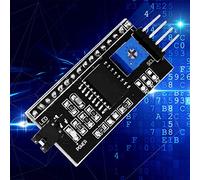 Keenso LCD1602 I2C Modulo Adattatore LCD LCD, Salva 5 Porte IO, Regolazione della Luce Posteriore e di Contrasto, Conveniente Usare, per Controllare sensori/schede/relè