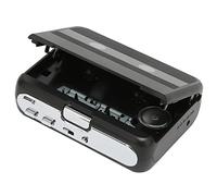 Keenso Lettore di Cassette Portatili con Funzione Radio FM per attività All'aperto per le Cassette Wireless per Amanti della Musica, ABS, ABS, (BLACK)