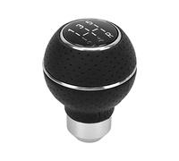 Keenso Leva del cambio, pomello del cambio a 5 marce, M8 M10 M11 M12, universale, in alluminio, per auto, colore bianco