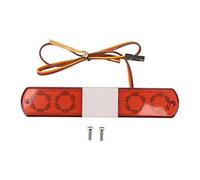 Keenso Luce della Polizia a LED per Auto RC, Design di Simulazione 4 modalità Lampada Flash della Polizia RC Luce Allarmante a LED per Auto RC 1/8 1/10 (Rosso)