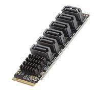 Keenso M.2 Per la Scheda Adattatore ASM1166 CHIP Plug and Play Expansion Card Per Spazio di Dati Solidi, Buoni Sconti di Calore Per L'espansione di 1 PC