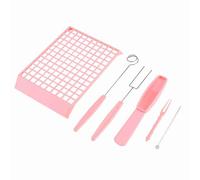 Keenso Macchina Elettrica per Sciogliere il Cioccolato con Kit di Stampi Fai-da-te Sciogli e Modella Facilmente il Cioccolato per Divertirti in in Famiglia (PINK)