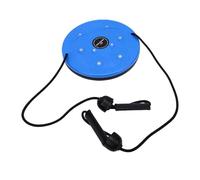 Keenso Macchina per Addominali, Cintura per Addominali, Attrezzatura per Allenamento con Doppia Impugnatura con Nodi per Massaggio Ai Piedi, Compatta per Palestra Domes (BLUE)