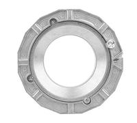 Keenso Mandrino Softbox Professionale in Metallo, Accessorio Fotografico Facile da Installare per Torcia con Interfaccia, Argento