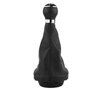 Keenso Manopola cambio manuale 5 velocità Kit pomello pomello cambio in pelle nera Copri cuffia cuffia antipolvere Copri-cambio protettore per 2003-2010 II 2 MK2