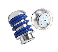 Keenso Manopola del cambio manuale a 5 marce, pomello pomello cambio universale per auto con leva del cambio Manopola a levetta con 3 adattatori 8mm 10mm 12mm(Blue)