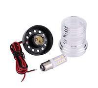 Keenso Marine Barca Ancoraggio Luce di Navigazione Yacht LED Light, all Round 360 ° 12 V Bianco Impermeabile Rotondo LED Ancoraggio Luce Segnale Lampada Luci Pozzetto Luci Portatile
