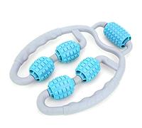 Keenso Massaggiatore per Gambe a Pinza Portatile a 360 Gradi, massaggiatore per Gambe a Pinza Massaggio a Tutto Tondo Rilassare l'attrezzatura Muscolare del Polpaccio per Lo Yoga Fitness(Blu)
