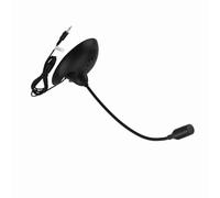 Keenso Microfono Stereo Compatto Schwanenhals, Piccolo Microfono per Canto, Karaoke a Doppio Canale (BLACK)