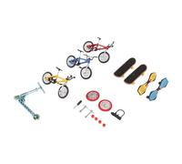 Keenso Mini da Dito Set Compatto e Portatile per Giochi con le, Parti Decorative, Giocattoli da Dito per Bambini e Adolescenti, per Regali di Natale 【3 X Bici, 2 X a Due ruote】