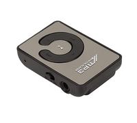 Keenso Mini Lettore Musicale MP3 Portatile e Leggero e Durevole con Slot per Scheda di Memoria, Lettore con Morsetto/supporto Posteriore per la Scuola Quotidiana, Comodo per Viaggi Ed Esercizi (BLACK)