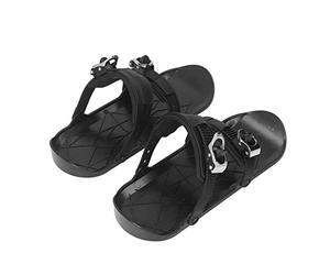 Keenso Mini Pattini da Sci Sci da Pattinaggio Corti e Sottili Attaccare agli Scarponi da Sci Scarpe Invernali per Lo Sci All'aperto Nero Taglia Unica