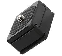 Keenso Mini Piastra a Sgancio Rapido Piastra Adattatore per Fotocamera Portatile con Pulsante di Sicurezza per Montaggio su Treppiede Foro per Vite da 1/4 Pollici Leggero per gli Appassionati di