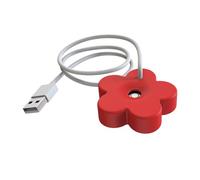Keenso Mini Portatile USB Desktop Atomizzatore Ad Ultrasuoni Umidificatore Spruzzatore Idratante Efficiente per Uso Domestico e in Ufficio (rosso)
