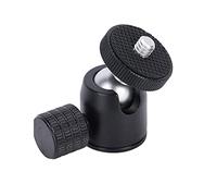 Keenso Mini Testa a Sfera Compatta con Adattatore per Slitta Fredda, Mini Testa a Sfera per Treppiede per Fotocamera Portatile Comoda Esperienza di Ripresa Supporto per Slitta Calda per Creatori di