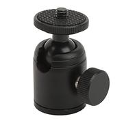 Keenso Mini Testa a Sfera Universale in Lega di Alluminio Anodizzato per Fotocamere, Treppiedi e Luci di Riempimento, Cuscinetto Antiscivolo in Gomma, Leggera e Portatile per Fotografi, Interfaccia