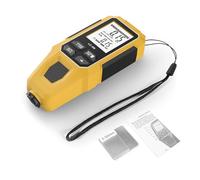 Keenso Misuratore di Spessore del Rivestimento, Tester Digitale Portatile per lo Spessore della Vernice, Riconoscimento Automatico per Rivestimenti Ferrosi e Non Ferrosi, Ideale per l'uso