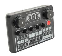 Keenso Mixer di Schede Live Portatili con 5,0 per Trasmissioni in Diretta in Diretta, Segnale di Batteria Al Litio da 800 MAh Incorporato Rapporto di Rumore ≥85db, Plug and Play