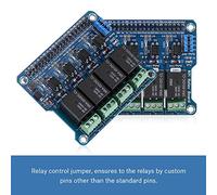 Keenso Modulo di Espansione Scheda relè di Potenza di Alta qualità per L'automazione Domestica Intelligente Supporta RPi 3B, Indicatore LED, Esempi di Sviluppo per gli Appassionati del Fai da Te