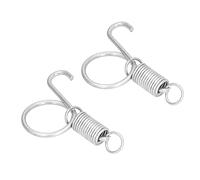 Keenso Molla per Gabbia Galvanizzata, Design Ad Anello di Trazione Facile da Usare, Adatto a Varie Gabbie per Animali Domestici (Piccolo gancio porta gabbia a molla)