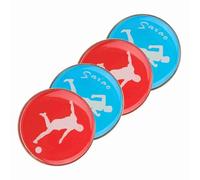 Keenso Monete da Lancio da 4 Pezzi, Moneta da Lancio per Arbitro su Due Lati per Calcio, Pallavolo, Ping Pong, Moneta da Lancio