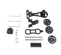 Keenso Montaggio del Computer per Biciclette con Adattatore per Fotocamera d'azione, Supporto per Computer in Lega in Lega di Alluminio, Estensione del Manubrio Regolabile per Mountain Bike,