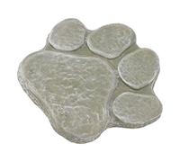 Keenso Monumento per Animali Domestici Inciso Resistente alle Intemperie, in Pietra Commemorativa con Impronte di Zampe di Cane, per Prato All'aperto, Materiale (Verde Muschio)