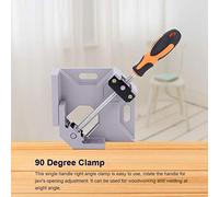 Keenso Morsetto Ad Angolo Retto in Lega di Alluminio per Impieghi Gravosi per la Realizzazione di Mobili e il Bloccaggio Angolare di Cornici - Apertura della Ganascia Regolabile